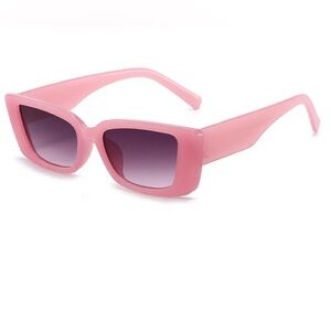 Pink Cat Eye Sunglasses - Retro 400 UV Protection - Trendy Fashion Shades